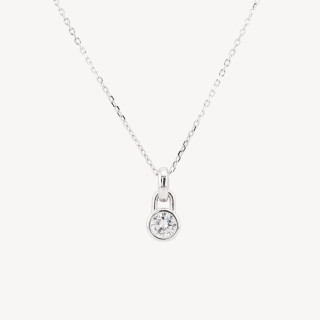 Collana Con Pendente In Argento 925 Con Zirconi