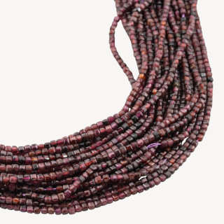 Granato Cubo Taglio Rigido Sfaccettato 2,5mm