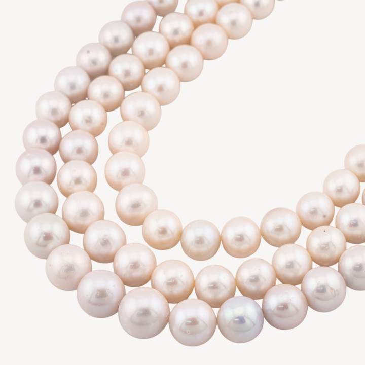 Perle Di Fiume Barocche Naturali Tonde 12-15mm per Creazioni Gioielli DIY