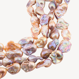 Perle Di Fiume Barocche Naturali YHG Bronzo Iridescente 90-100gr per Creazioni Gioielli DIY