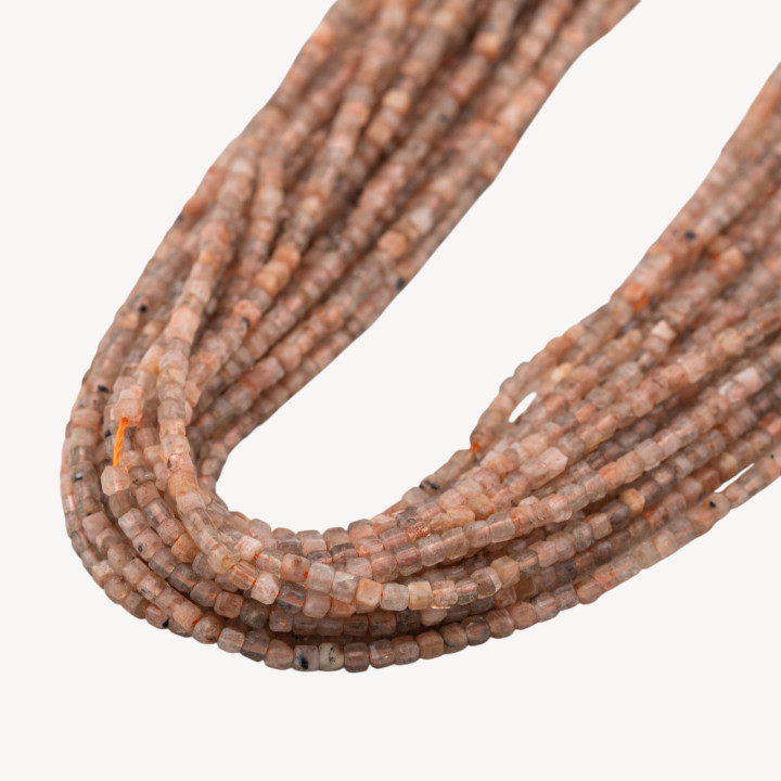 Pietra Del Sole Cubo Taglio Rigido Sfaccettato 2,5mm