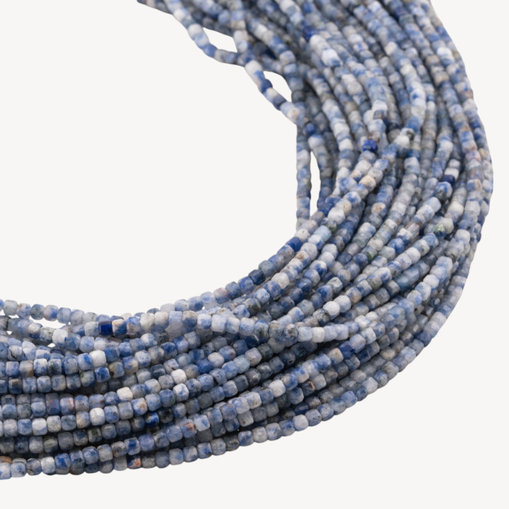 Sodalite Cubo Taglio Rigido Sfaccettato 2,5mm