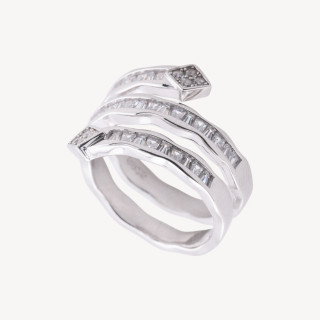 Anello In Argento 925 Con Zirconi