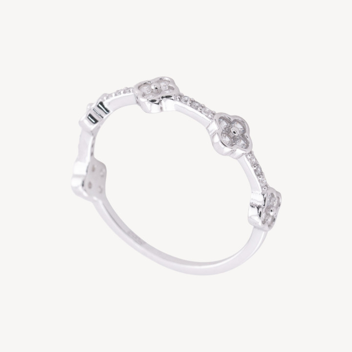 Anello In Argento 925 Con Zirconi