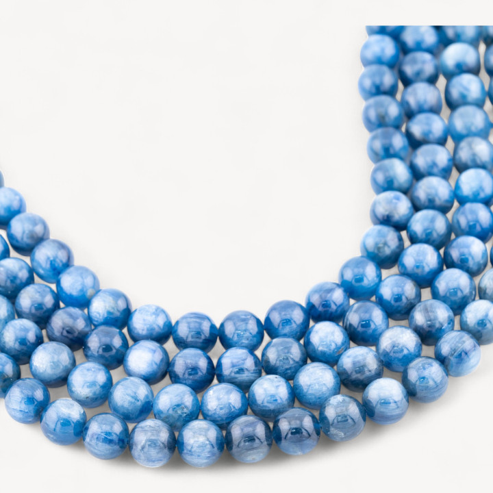 Cianite Prima Scelta Perlina Tonda Liscia 10mm