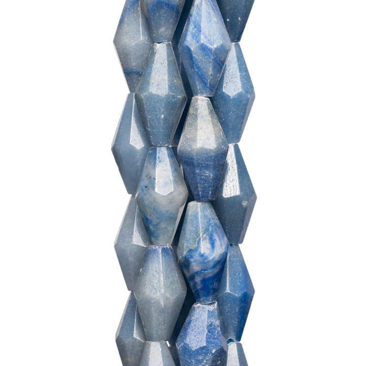 Toupie Aventurine Bleue 16 Faces 12x20mm