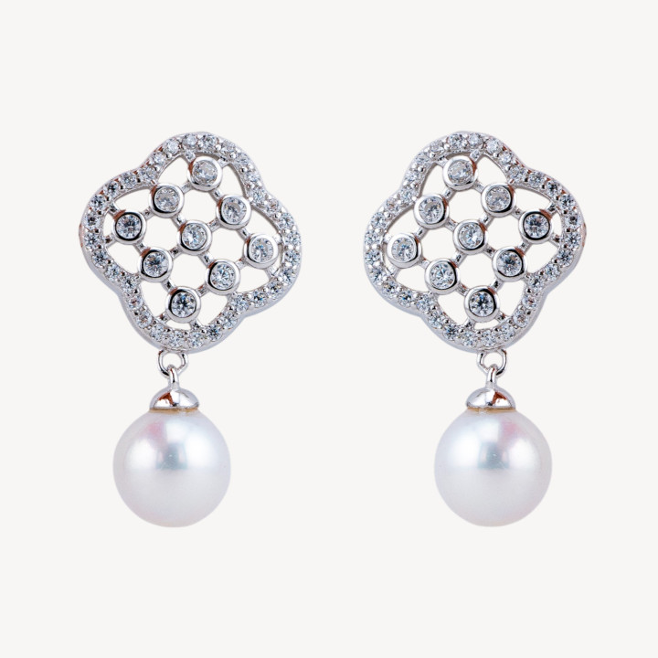 Orecchini In Argento 925 Con Zirconi A1520