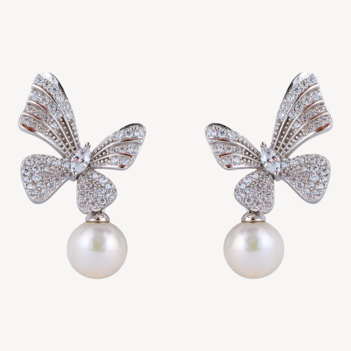 Orecchini In Argento 925 Con Zirconi