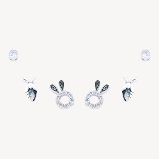 Orecchini In Argento 925 Con Zirconi