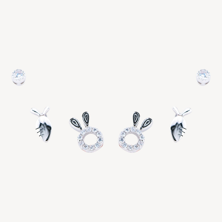 Orecchini In Argento 925 Con Zirconi