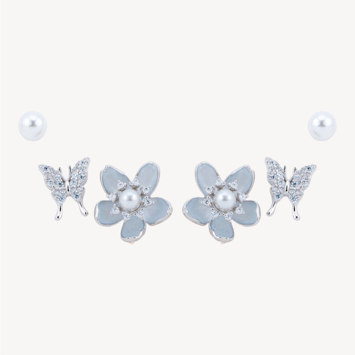 Orecchini In Argento 925 Con Zirconi