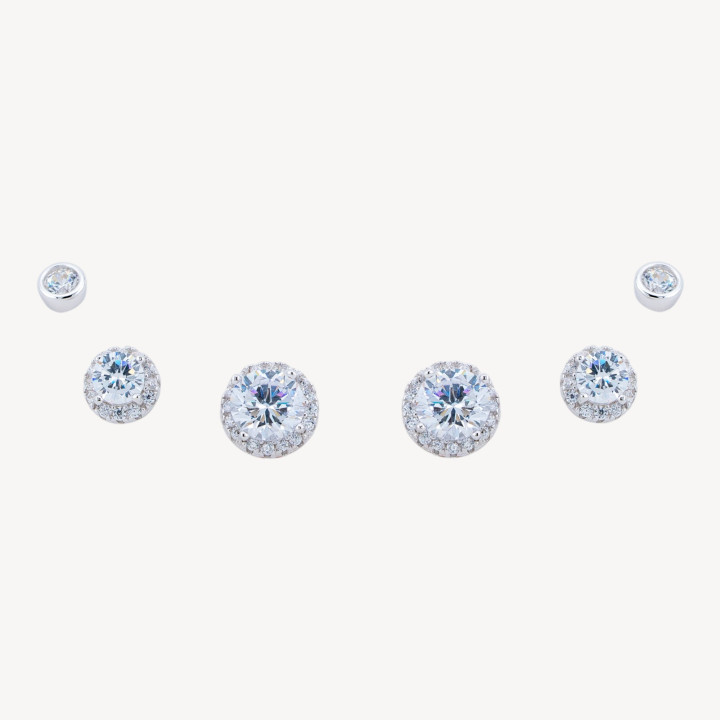 Orecchini In Argento 925 Con Zirconi