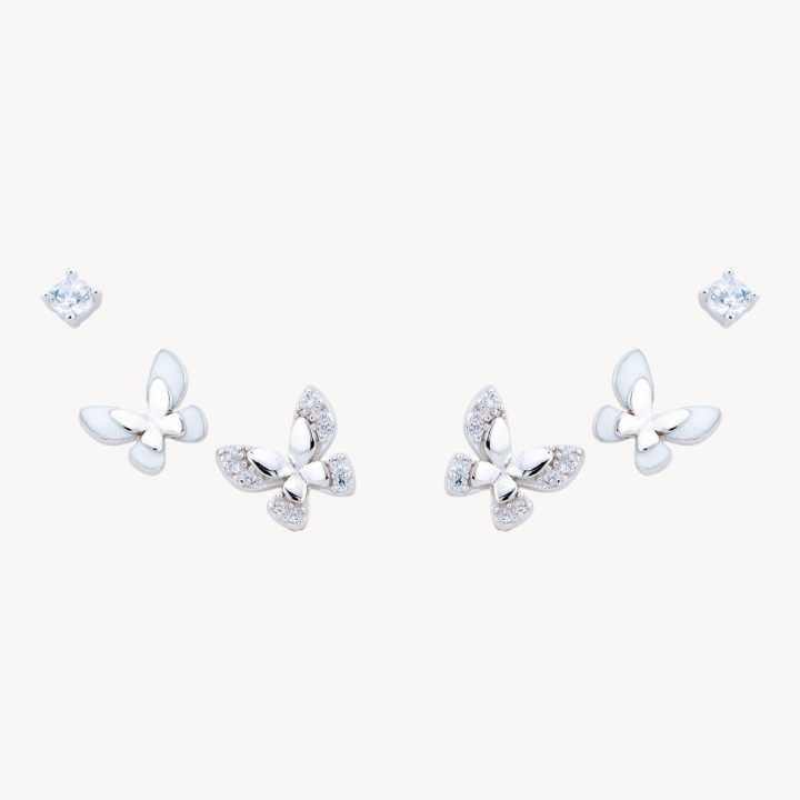 Orecchini In Argento 925 Con Zirconi