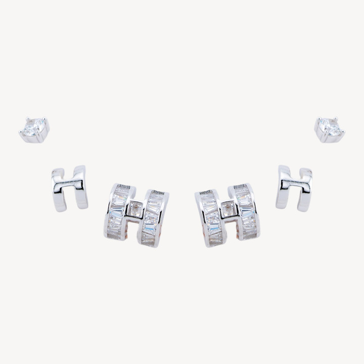 Orecchini In Argento 925 Con Zirconi