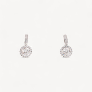 Orecchini In Argento Con Moissanite