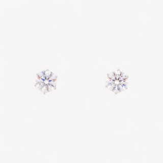 Orecchini In Argento Con Moissanite