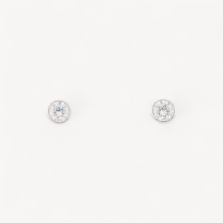 Orecchini In Argento Con Moissanite