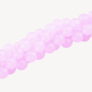 Giada Ghiaccio (Icy Jade) Lilla Tondo Liscio 8mm