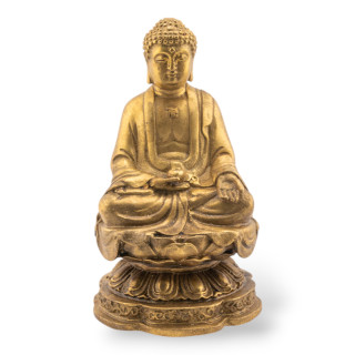 Soprammobile Statua Di Ottone Monaco 10x26cm