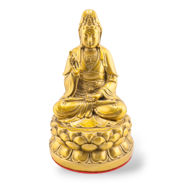 Soprammobile Statua Di Ottone Monaco 18cm