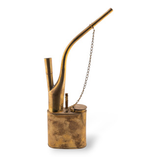 Soprammobile Statua Di Ottone Pipa 7x21cm