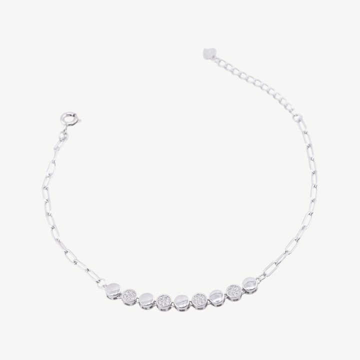 Bracciale In Argento 925 Con Zirconi