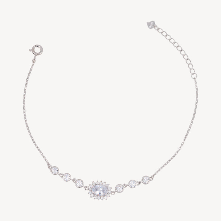 Bracciale In Argento 925 Con Zirconi