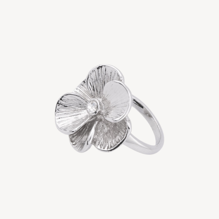 Anello In Acciaio Collezione Zaira Con Zirconi MOD.12 Misura 8