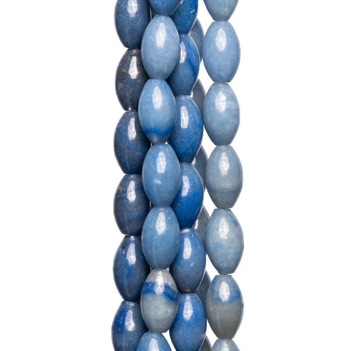 Riz Bleu Aventurine 08x14mm