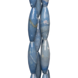 Aventurina Azul Arroz Facetado 12x40mm