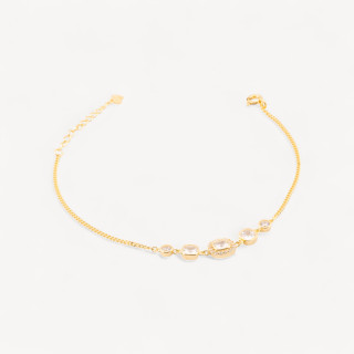 Bracciale In Argento 925 Con Zirconi Multi Punti Luce MOD1544 Dorato