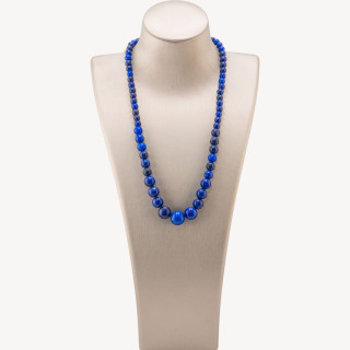 Collana Di Pietre Dure a Gradazione 6-14mm Giada Blu