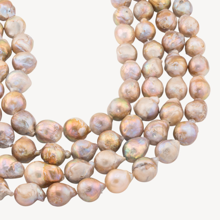 Perle Di Fiume Barocche Linea Economica Tonda Variegata MOD2167C