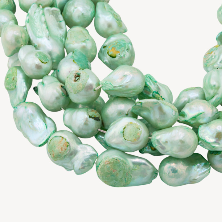 Perle Di Fiume Barocche Linea Economica Irregolare MOD.2277 Celeste