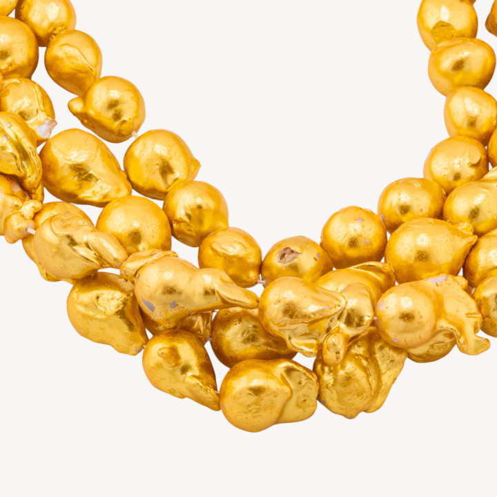 Perle Di Fiume Barocche Linea Economica Irregolare MOD.2277 Dorate