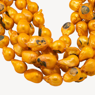 Perle Di Fiume Barocche Linea Economica Irregolare MOD.2277 Dorate Sole