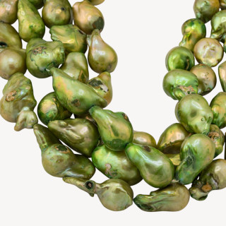 Perle Di Fiume Barocche Linea Economica Irregolare MOD.2277 Verde