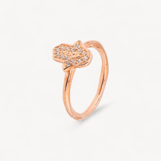 Anello Gioiello In Argento 925 Con Zirconi MOD.2742 10,3mm Oro Rosa