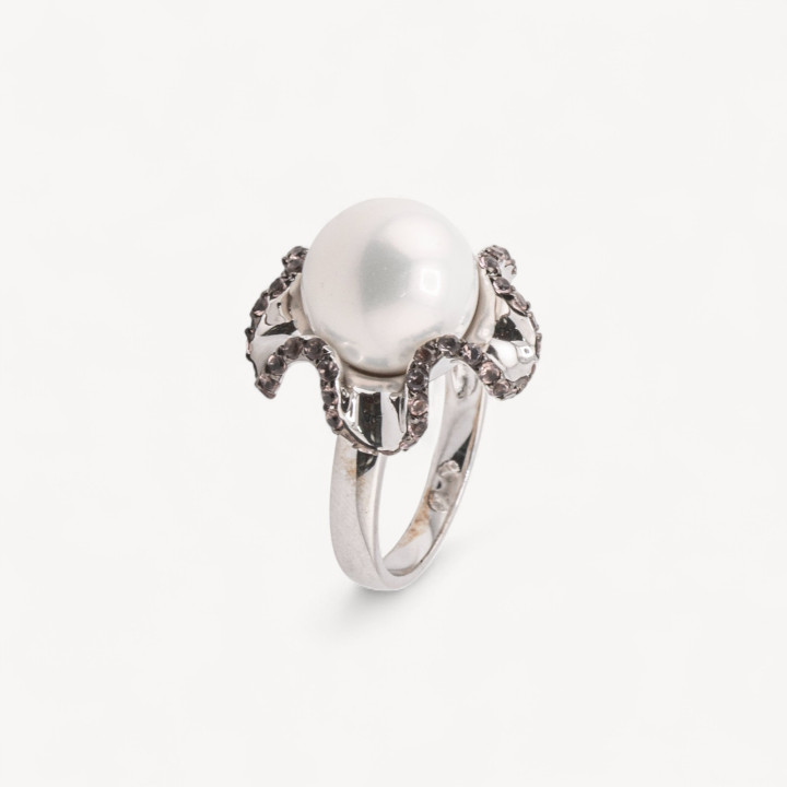 Anello Gioiello In Argento 925 Con Zirconi MOD.2742 16mm