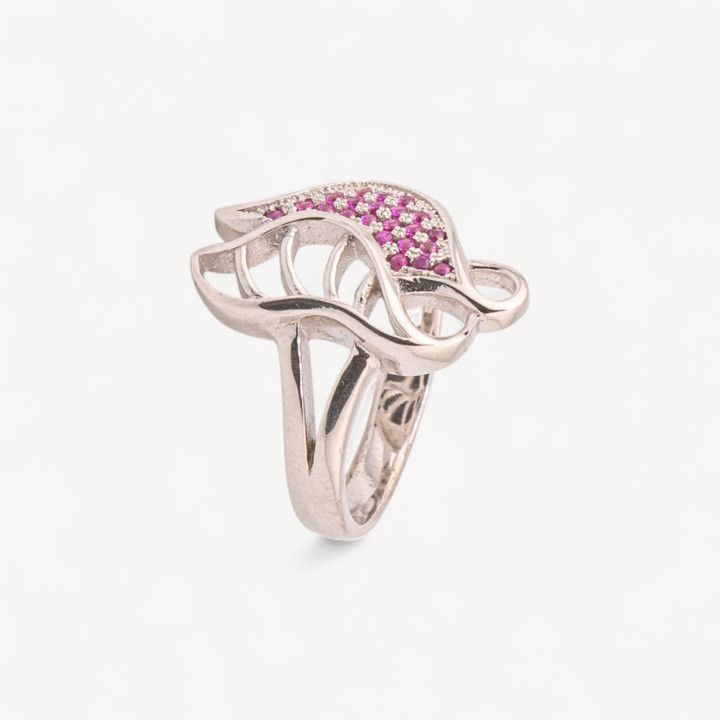 Anello Gioiello In Argento 925 Con Zirconi MOD.2742 19,8x20mm