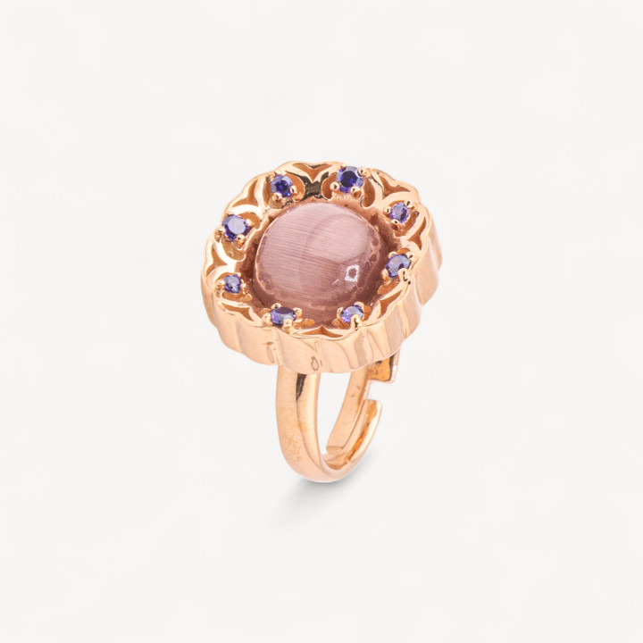 Anello Gioiello In Argento 925 Con Zirconi MOD.2742 17,8mm