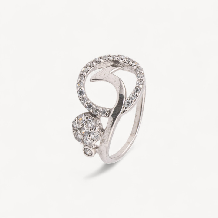 Anello Gioiello In Argento 925 Con Zirconi MOD.2742 12,2x19mm