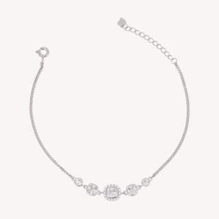 Bracciale In Argento 925 Con Zirconi Multi Punti Luce MOD1544 Rodiato