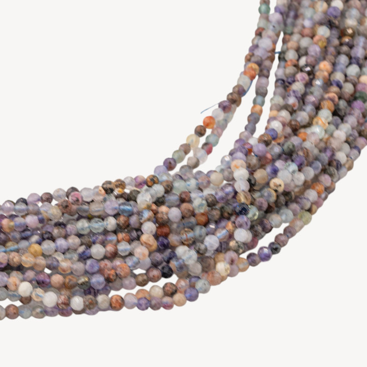 Fluorite Perline Diamond Cut 3,5mm