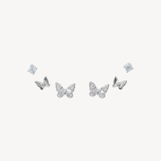 Orecchini In Argento 925 Con Zirconi MOD1584 Rodiato