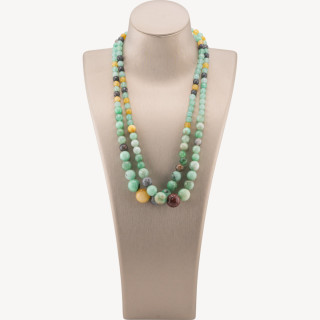 Collana Di Pietre Dure a Gradazione 6-14mm 2pz Amazzonite