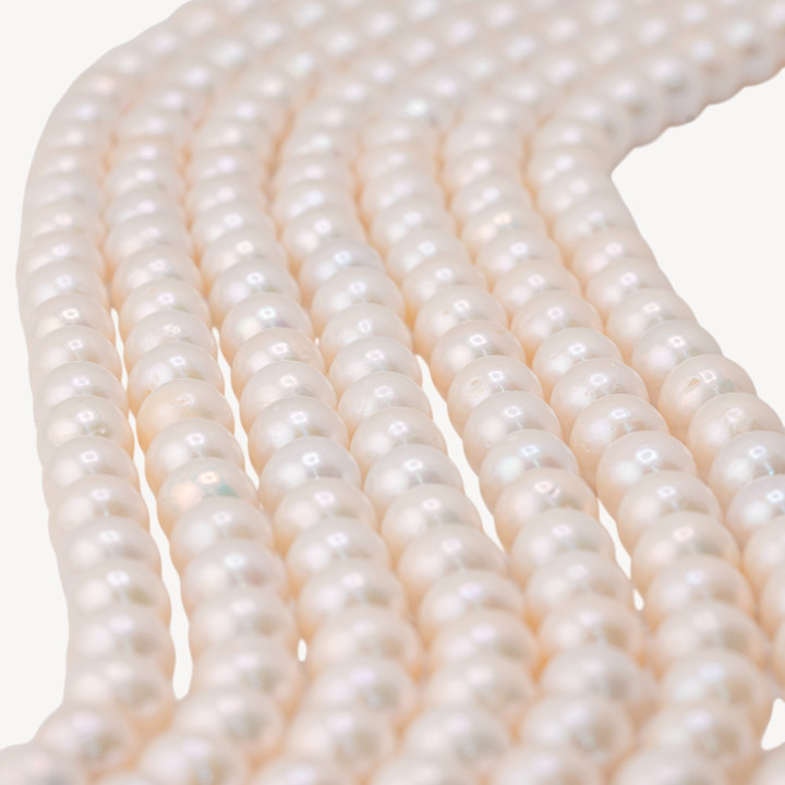 Perle Di Fiume Tonde 11,5-12mm Barocche Bianco