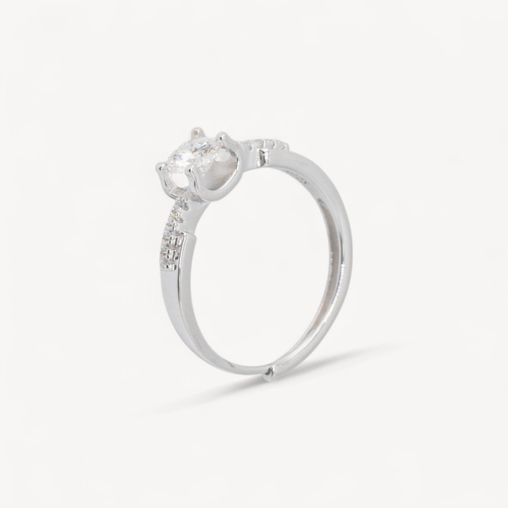 Anello In Argento Con Moissanite MOD1446