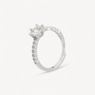 Anello In Argento Con Moissanite MOD1449