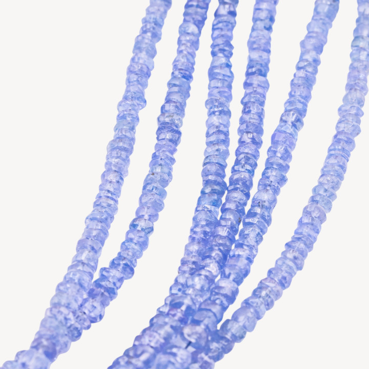 Tanzanite Rondelle Sfaccettate 3-4mm